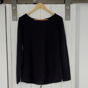 Market & Spruce Classic Black Women's Sweater